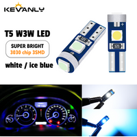 10Pcs T5 Led Bulb Canbus W3W 74 286 W1.2W Super Bright Car Interior Lights Auto Dashboard Lamp Warning Indicator Instrument 12V