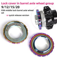 AliExpress TANKE MTB Road Bicycle Middle Lock Wheel Set HUB Disc Lock Cover 9/12/15/20mm Barrel Shaft Quick Release Lock Ring Bike Part 1pc