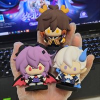 Game Genshin Impact Neuvillette Zhongli Durin PVC Figure Model Decoration Anime Cartoon Kawaii Ornament Cosplay Xmas Gifts