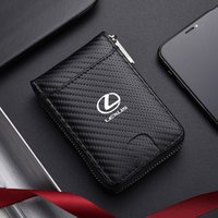 Leather Car Driver's License Wallet Credit Card Purse Gift Wallets For Lexus CT200h ES250 ES300h NX300h RX350 IS250 IS200 GS300