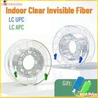 LC UPC APC Indoor Transparent Fiber Optic Cable G657A2 Invisible Singlemode Single Core Jumper