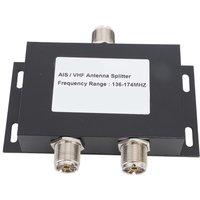 Boat Antennas Power Splitter 2 Ways 136 to 174MHz 100W VHF AIS Antenna Splitter Divider for Ship Marine System
