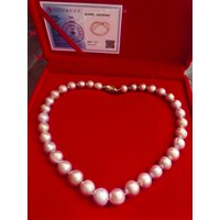 Top certificat AAAA SOUTH SEA Perfect Round 10-13mm purple Pearl Necklace multicolored 18 " 925s bracelet