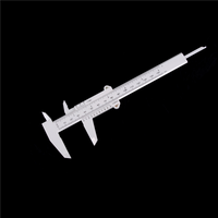 6 Inch 150mm Plastic Ruler Sliding Gauge Vernier Caliper Jewelry Measuring tool〔Nest〕