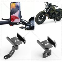For Vespa PX80 PX125 PX150 PX 200 PX Custom Motorcycle Phone Holder GPS Bracket Cellphone Stand Rearview Mirror Handlebar Mount