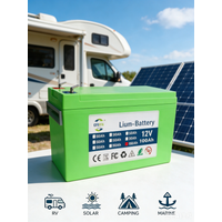 Neuer 18650 3S6P 12V 100Ah Lithium-Akku, ausgestattet mit einem integrierten 30A-Batteriesystem, entwickelt für solarbetriebene Elektrofahrzeuge und Lithium-Ionen-Batterien + 12,6V-Ladefunktion