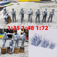 modern aircraf fighter bomber helicopter pilot Air Force soldiers Military Man Assembly Scale model kit 7 pcs 1/72 1/35 1/48
