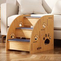 Training Step Ladder | Pet Steps Training | Pet Stairs | Indoor Pet Stairs | Dog Ramp | High Bed Climbing Dog Bed Steps Non-slip Wooden Dog Stairs For Large/medium/small Dogs & Cats Pet Supplies