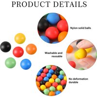 25 Rounds Solid Nylon. 68Cal Paintballs 0.68 Caliber Balls Ammo Reusable 17mm Caliber Hard Plastic Projects for Self Defense