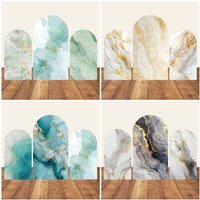 Marble Texture Arch Backdrop Cover Abstract Art Line Wedding Baby Bhower Birthday Party Decor Photo Photography Background Props