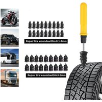 100% New For Car Motorcycle Tire Puncture Repair Tire Repair Nail Self-Tapping Screw Plastic Nail Soft Rubber Screw Suitable