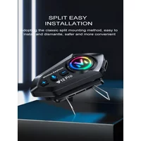 1/2pcs Y12Pro Wireless Bluetooth 5.4 Motorcycle Helmet Intercom Headset Waterproof 300 m Intercomunicador Speaker Earphone