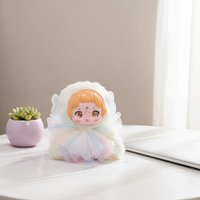 Cute Fairy Plush Doll Toy Pendant Keychain Desktop Ornaments Backpack Bag Hangings Decoration Car Keyring For Women Girls Gift