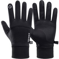 AliExpress Lotank Black Sports Gloves Winter Warm Full Fingers Waterproof Cycling Outdoor Running Motorcycle Ski Touch Screen Fleece Gloves