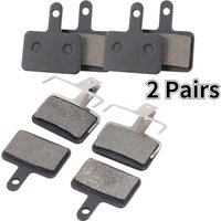 1/2 Pairs Resin Semi-Metallic Bicycle Brake Pads MTB Mountain Bike Black Bike Cycling Part Universal Durable Ceramics Disc