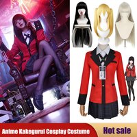 Anime Kakegurui Jabami Yumeko Cosplay Costume Meari Saotome Sayaka Compulsive Gambler School Uniform Girl Pleated Skirt Full Set