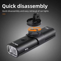 ESLNF Bicycle Bike Rechargeable Aluminum Waterproof 400 Lumens Quick-Release Headlight Light Alloy Front