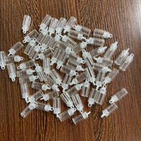 20/100pcs 1ml Mini Glass Bottles Pendants With Plastic Stopper Small Bottle Decoration Crafts Vials Jars