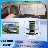 Sun Visor For VW Transporter T6 T6.1 SWB 2015-2024 Window Curtains Heat Protect Windshield Sunshade Insulation Cars Accessories