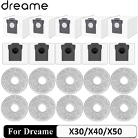 Dreame Dust Bags Mop Cloths Accessory X30/X40/X50 Ultra S10/S30 Pro Ultra L10s Pro Ultra L40S Pro Ultra L50 Pro Ultra Parts
