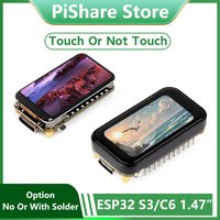 ESP32 C6 ST7789 1.47 inch Touch LCD Development Board 1.47inch Display TouchScreen Option For Arduino WiFi6/LVGL/HMI Onborad
