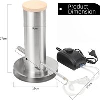 Electric Cold Smoke Generator Stainless Steel BBQ Smoker Portable Smoke Machine for Salmon Bacon Cheese Meat Outdoor Grill
