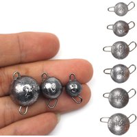 10pcs/lot Fishing Cheburashka Lead Sinker Jig Head Sinker Bullet Lead Weights Soft Lure Texas Group Fishing Accessories 2g-14g