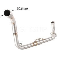 For Honda MSX 125 2013 to 2023 2024 Grom 125 MSX125 Under Seat Escape Motorcycle Exhaust Muffler Header Link Pipe 51mm Slip-on
