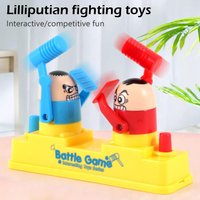 Funny Practical Joke Fight Battle Antistress Toy Prank Interaction Play Table Game Toys Gift Two-person Game with Soft Hammer