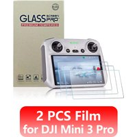 2pcs Protective Film for DJI Mini 3 /3 Pro Mini 4 Pro HD Glass Screen Protector Anti-Scratch Screen Film RC 2 Remote Accessories