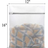 3Pcs Durable Honeycomb Mesh Laundry Bags for Cleaning Mesh Bags and Clothes To 12 X 16 Inches (3 Medium)