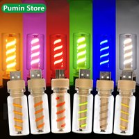 LED Lamp USB Filament Light Bulb 5V Warm Yellow Red Green Blue Pink White Nightlight Bulb Easy Carry camping Interior Lighting
