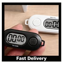 1/2pcs Digital Stopwatch Timer Keychain, Small LCD Screen Electronic Clock, Portable Countdown Timer Accessory for Bag Keyring