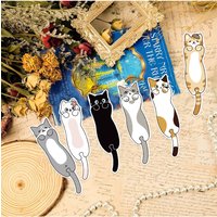30Pcs/Set Cute Cat Bookmarks Paper Book Marks Reading Markers for Kids Students Adults Book Lovers Gifts DIY Book Page Holders