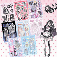 1/32PCS Korean New Domi Sticker Book Inner Pages Cute Girl Stickers Hand Account Notebook Diary Scrapbook DIY Decorative Sticker