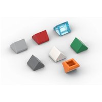 50pcs MOC Parts 35464 Slope 45 1 x 1 Double Compatible Bricks DIY Assmble Building Blocks Brain Toy Gift Particle Kid Puzzle