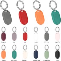 For Xiaomi Tag Silicone Protective Cover Solid Color Anti-Loss Pets Locator Protector Case With Carabiner For Xiaomi Tag Sleeve