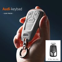Car Accessories Suede Remote Key Case Cover For Audi A4 B9 A5 A6 8S 8W Q5 Q7 4M S4 S5 S7 TT TTS TFSI RS Protector Fob Shell