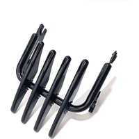 Detachable Luggage Rack Gloss Black Compatible with Harley Touring, Stealth Style Luggage Rack Fit Street Electra Road Glide Roa