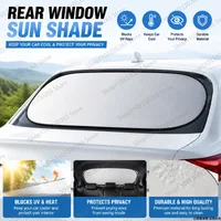 Car Rear Window Sun Shade, UV & Heat Blocking, Privacy Protection, Reflective Material, Easy Storage for Most Vehicles
