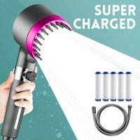 Filtered handheld View window for Shower Head ,bathroom shower faucet with new ion drop,turbocharger and multiple spray modes