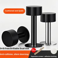 Home and Office Doors Rubber Door Stopper – Heavy Duty Self Adhesive Non-Punch Floor Protector