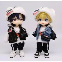 Ob11 Doll Denim Jacket Fashion Trendy Clothing Set Hip-Hop Doll Clothes For Obitsu11,Molly,Gsc Ob11 Ymy P9 p10 Dolls