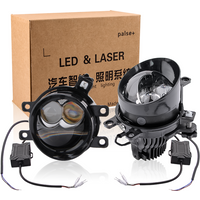 Universal Auto 3.0 LED Headlight Lens Fog Lights 80W White Light 6000K 12V Bi LED Projectors Fog Lamp Lens For Toyota