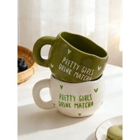 1pc 220ml/7.4oz ceramic coffee cup, handcrafted with irregular shapes, suitable for coffee, matcha, juice, milk, cocoa