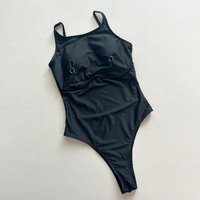 Thong 2025 Sexy Women One Piece Swimsuit Swimwear Female Solid High Waist Monokini Swimming Suit Bathing Suit Biquini Beachwear
