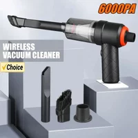 6000Pa Wireless Car Vacuum Cleaner Cordless Handheld Cleaning Robot Auto Vacuums Strong Suction Cleaner For Car