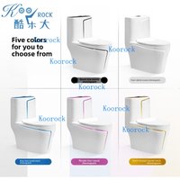 Simple Art Home Toilet, Ceramic Siphon Quiet Water-saving Colored Seat, Customized