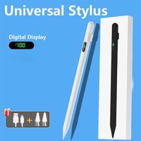 Universal Stylus Pen With LED Digital Power Display For iPad Samsung Huawei Xiaomi Tablet Pen For Android Windows Touch Pen
