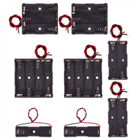 8Pcs AA Battery Holders with Wire Includes 1 AA Battery Holder 1.5V, 2 AA Battery Holder 3V, 3 AA Battery Holder 4.5V, 4 AA Batt